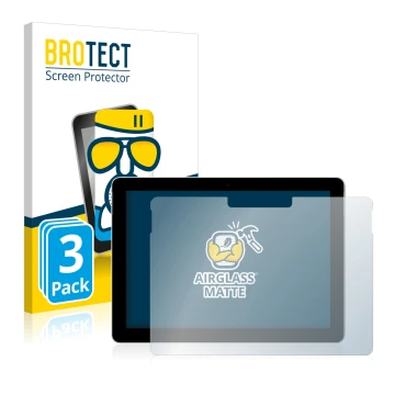 Parte frontale di una confezione del prodotto con il logo del marchio BROTECT. Accanto è raffigurato il dispositivo Microsoft 