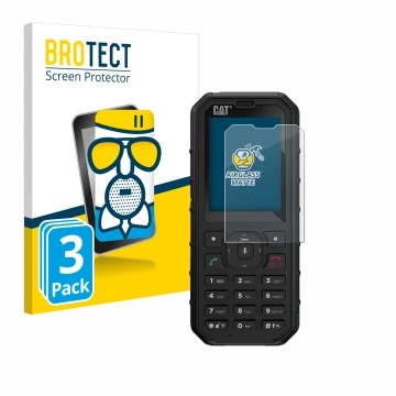 Parte frontale di una confezione del prodotto con il logo del marchio BROTECT. Accanto è raffigurato il dispositivo Caterpilla