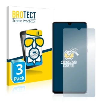 Parte frontale di una confezione del prodotto con il logo del marchio BROTECT. Accanto è raffigurato il dispositivo Huawei Mat