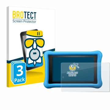 Parte frontale di una confezione del prodotto con il logo del marchio BROTECT. Accanto è raffigurato il dispositivo Amazon Fir
