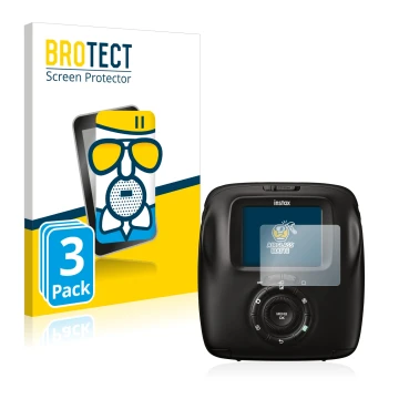 Parte frontale di una confezione del prodotto con il logo del marchio BROTECT. Accanto è raffigurato il dispositivo Fujifilm I