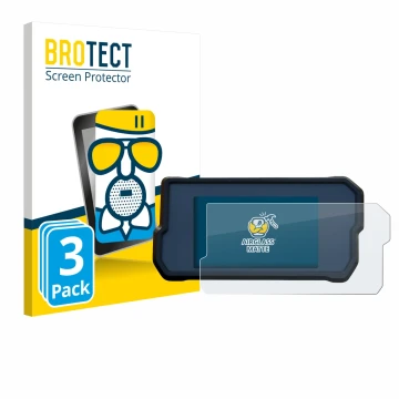 Parte frontale di una confezione del prodotto con il logo del marchio BROTECT. Accanto è raffigurato il dispositivo KTM 390 Du