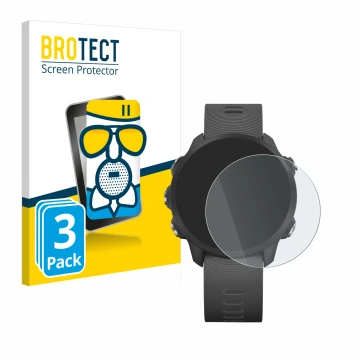 Parte frontale di una confezione del prodotto con il logo del marchio BROTECT. Accanto è raffigurato il dispositivo Garmin For