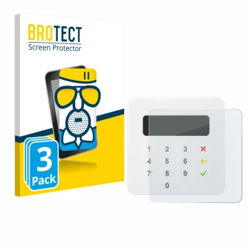 Parte frontale di una confezione del prodotto con il logo del marchio BROTECT. Accanto è raffigurato il dispositivo SumUp Air 