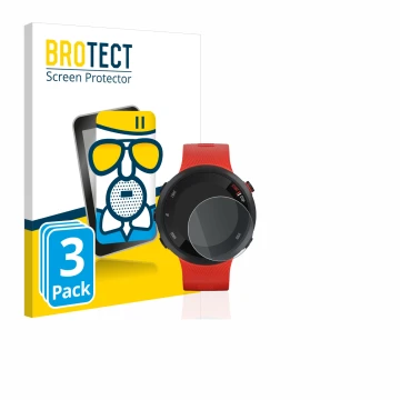 Parte frontale di una confezione del prodotto con il logo del marchio BROTECT. Accanto è raffigurato il dispositivo Garmin For