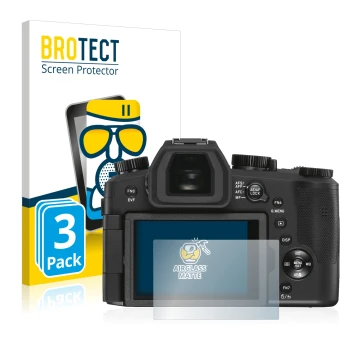 Parte frontale di una confezione del prodotto con il logo del marchio BROTECT. Accanto è raffigurato il dispositivo Leica V-LU
