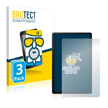 Parte frontale di una confezione del prodotto con il logo del marchio BROTECT. Accanto è raffigurato il dispositivo Samsung Ga
