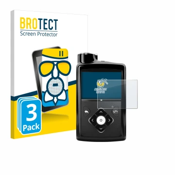 Parte frontale di una confezione del prodotto con il logo del marchio BROTECT. Accanto è raffigurato il dispositivo Medtronic 