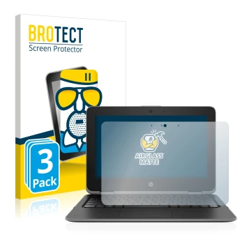 Parte frontale di una confezione del prodotto con il logo del marchio BROTECT. Accanto è raffigurato il dispositivo HP ProBook