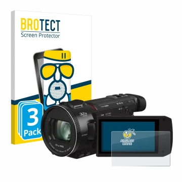 Parte frontale di una confezione del prodotto con il logo del marchio BROTECT. Accanto è raffigurato il dispositivo Panasonic 