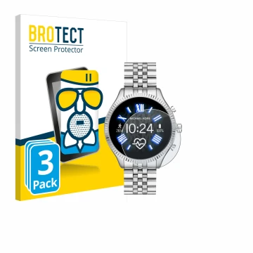 Parte frontale di una confezione del prodotto con il logo del marchio BROTECT. Accanto è raffigurato il dispositivo Michael Ko