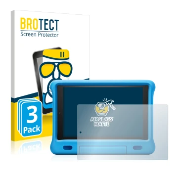 Parte frontale di una confezione del prodotto con il logo del marchio BROTECT. Accanto è raffigurato il dispositivo Amazon Fir