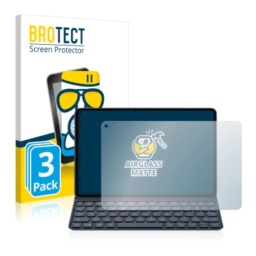 Parte frontale di una confezione del prodotto con il logo del marchio BROTECT. Accanto è raffigurato il dispositivo Huawei Mat