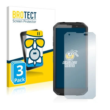 Parte frontale di una confezione del prodotto con il logo del marchio BROTECT. Accanto è raffigurato il dispositivo Blackview 