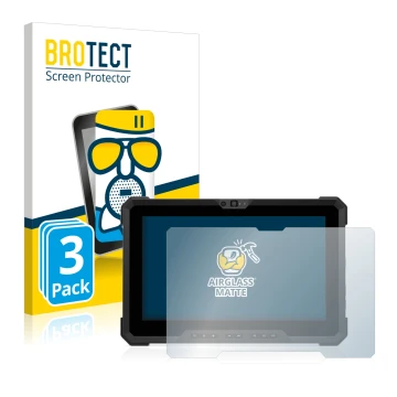 Parte frontale di una confezione del prodotto con il logo del marchio BROTECT. Accanto è raffigurato il dispositivo Dell Latit