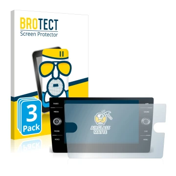 Parte frontale di una confezione del prodotto con il logo del marchio BROTECT. Accanto è raffigurato il dispositivo Volkswagen