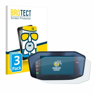 Parte frontale di una confezione del prodotto con il logo del marchio BROTECT. Accanto è raffigurato il dispositivo KTM 890 Du