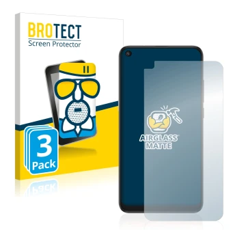 Parte frontale di una confezione del prodotto con il logo del marchio BROTECT. Accanto è raffigurato il dispositivo TCL 10L co