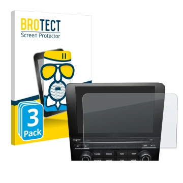 Parte frontale di una confezione del prodotto con il logo del marchio BROTECT. Accanto è raffigurato il dispositivo Porsche 71