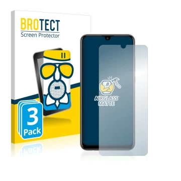 Parte frontale di una confezione del prodotto con il logo del marchio BROTECT. Accanto è raffigurato il dispositivo Huawei P s