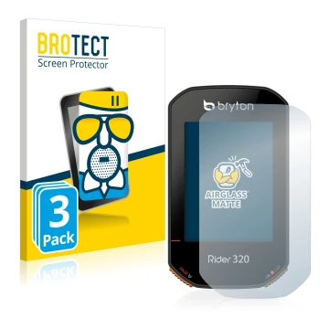 Parte frontale di una confezione del prodotto con il logo del marchio BROTECT. Accanto è raffigurato il dispositivo Bryton Rid