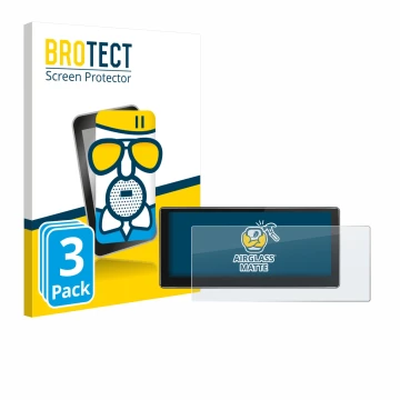 Parte frontale di una confezione del prodotto con il logo del marchio BROTECT. Accanto è raffigurato il dispositivo Joying 4G 