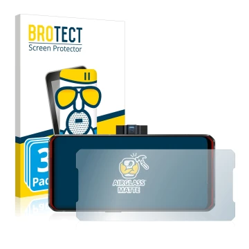 Parte frontale di una confezione del prodotto con il logo del marchio BROTECT. Accanto è raffigurato il dispositivo Lenovo Leg