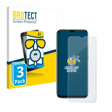 Parte frontale di una confezione del prodotto con il logo del marchio BROTECT. Accanto è raffigurato il dispositivo Ulefone No
