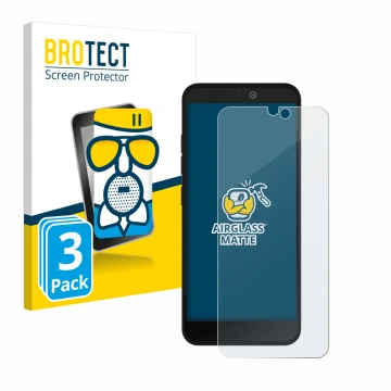 Parte frontale di una confezione del prodotto con il logo del marchio BROTECT. Accanto è raffigurato il dispositivo Fairphone 