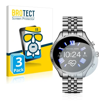 Parte frontale di una confezione del prodotto con il logo del marchio BROTECT. Accanto è raffigurato il dispositivo Michael Ko