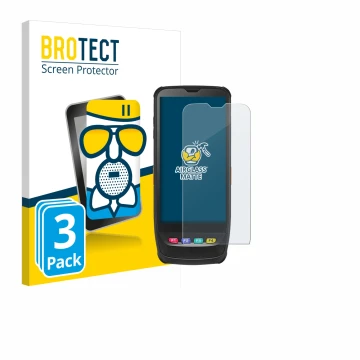 Parte frontale di una confezione del prodotto con il logo del marchio BROTECT. Accanto è raffigurato il dispositivo Casio IT-G