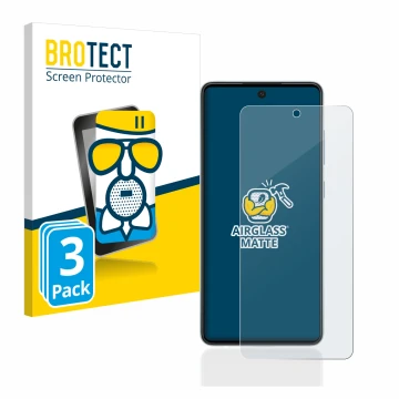 Parte frontale di una confezione del prodotto con il logo del marchio BROTECT. Accanto è raffigurato il dispositivo Samsung Ga