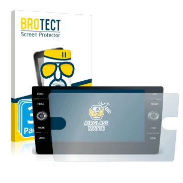 Parte frontale di una confezione del prodotto con il logo del marchio BROTECT. Accanto è raffigurato il dispositivo Volkswagen