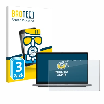 Parte frontale di una confezione del prodotto con il logo del marchio BROTECT. Accanto è raffigurato il dispositivo Dell Latit