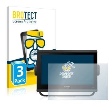 Parte frontale di una confezione del prodotto con il logo del marchio BROTECT. Accanto è raffigurato il dispositivo Garmin GPS