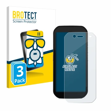 Parte frontale di una confezione del prodotto con il logo del marchio BROTECT. Accanto è raffigurato il dispositivo Caterpilla