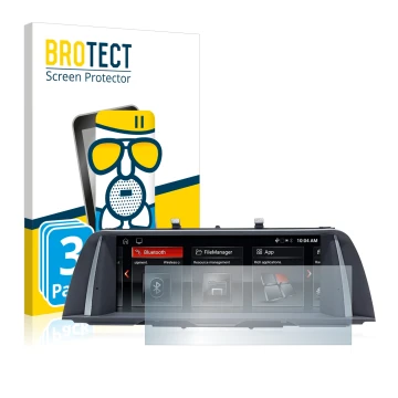 Parte frontale di una confezione del prodotto con il logo del marchio BROTECT. Accanto è raffigurato il dispositivo BMW 5 F10 