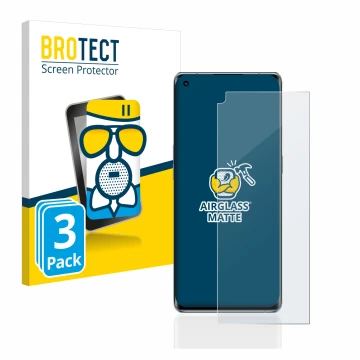 Parte frontale di una confezione del prodotto con il logo del marchio BROTECT. Accanto è raffigurato il dispositivo Oppo Reno 