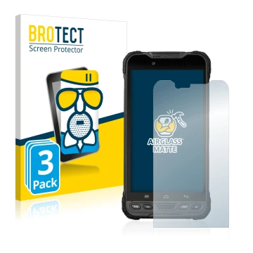 Parte frontale di una confezione del prodotto con il logo del marchio BROTECT. Accanto è raffigurato il dispositivo UniStrong 