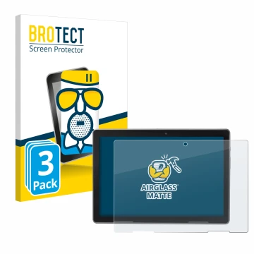 Parte frontale di una confezione del prodotto con il logo del marchio BROTECT. Accanto è raffigurato il dispositivo MEDION Lif