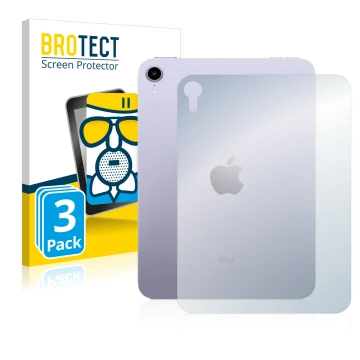 Parte frontale di una confezione del prodotto con il logo del marchio BROTECT. Accanto è raffigurato il dispositivo Apple iPad
