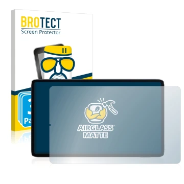 Parte frontale di una confezione del prodotto con il logo del marchio BROTECT. Accanto è raffigurato il dispositivo Xiaomi Mi 