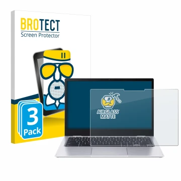 Parte frontale di una confezione del prodotto con il logo del marchio BROTECT. Accanto è raffigurato il dispositivo Acer Chrom