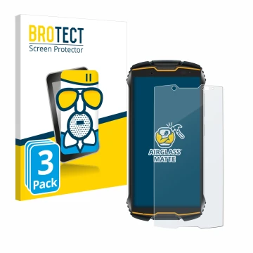 Parte frontale di una confezione del prodotto con il logo del marchio BROTECT. Accanto è raffigurato il dispositivo Cubot King