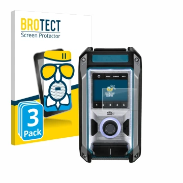 Parte frontale di una confezione del prodotto con il logo del marchio BROTECT. Accanto è raffigurato il dispositivo Makita DMR