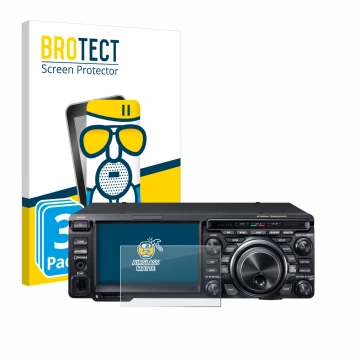 Parte frontale di una confezione del prodotto con il logo del marchio BROTECT. Accanto è raffigurato il dispositivo Yaesu FT-D