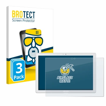 Parte frontale di una confezione del prodotto con il logo del marchio BROTECT. Accanto è raffigurato il dispositivo Archos T10