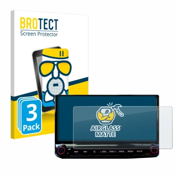 Parte frontale di una confezione del prodotto con il logo del marchio BROTECT. Accanto è raffigurato il dispositivo Kia Ceed 2