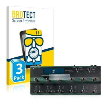 Parte frontale di una confezione del prodotto con il logo del marchio BROTECT. Accanto è raffigurato il dispositivo Kemper Pro