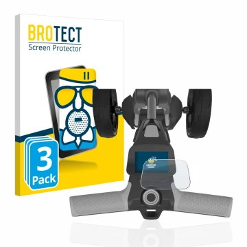 Parte frontale di una confezione del prodotto con il logo del marchio BROTECT. Accanto è raffigurato il dispositivo PowaKaddy 